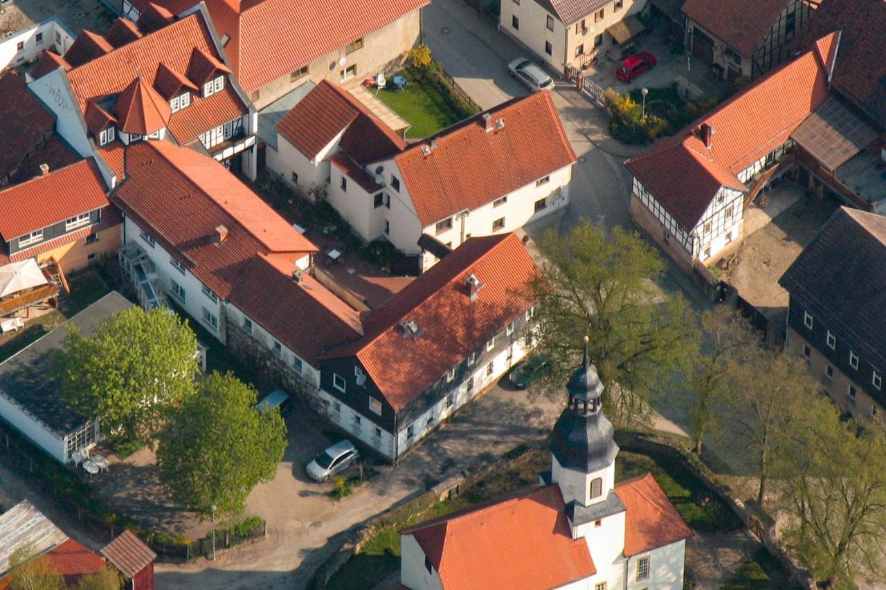 Landhotel&Restaurant Kains Hof Uhlstädt Exterior foto